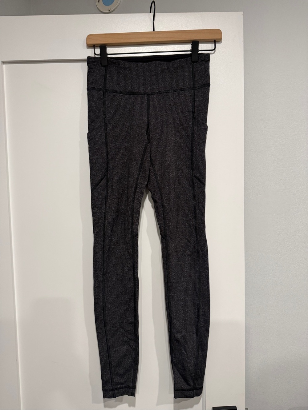 lululemon athletica Black Heather High-Rise Leggings